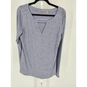 Zella Womens Sz L Long Sleeve Athletic T Shirt Light Purple